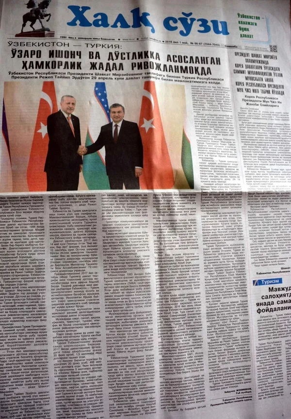 Cumhurbaşkanı Erdoğan'ın ziyareti Özbek basınında geniş yer buldu-2