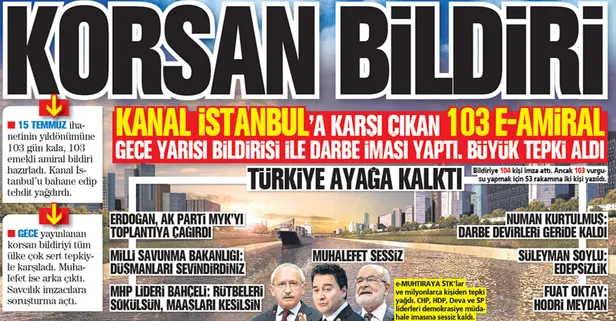 104 hadsiz amiral eskisinden gece yarısı darbe imalı korsan bildiri!