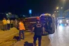 Kahramanmaraş'ta işçi servisi devrildi: 9 yaralı