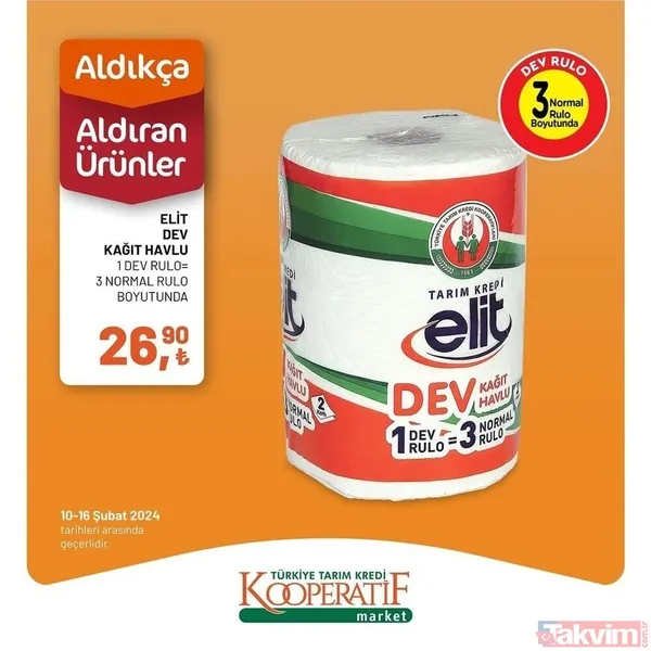 Tarım Kredi market 10-16 Şubat fiyat listesi! 41 üründe dev indirim! Peynir, 94.90 TL, Çay 54.90 TL, 6'lı kağıt havlu 54.90 TL... - 23