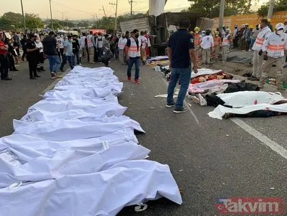 SON DAKİKA: Meksika’da katliam gibi kaza! Göçmenleri taşıyan tır kaza yaptı: En az 54 ölü