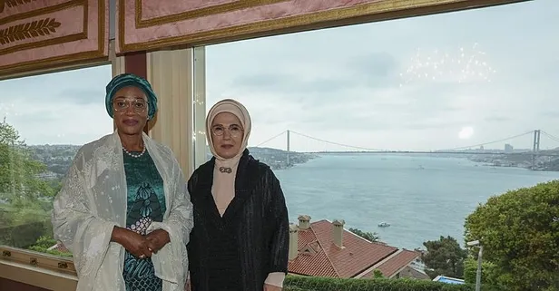 Emine Erdoğan, Nijerya Devlet Başkanı'nın eşi Oluremi Tinubu'yu ağırladı