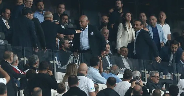 TFF Başkanı Mehmet Büyükekşi Beşiktaş - Lugano maçında stadı terk etti! Ahmet Nur Çebi’ye parmak salladığı görüldü