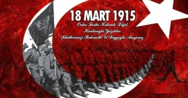 18 Mart Çanakkale şehitleri anma sözleri - Çanakkale zaferi resimli Whatsapp cep telefonu SMS mesajları