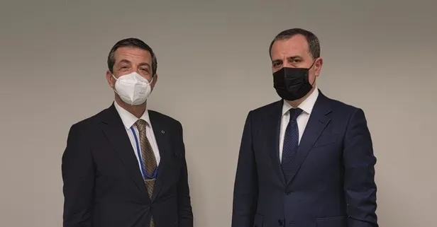 KKTC Dışişleri Bakanı Ertuğruloğlu ile Azerbaycan Dışişleri Bakanı Bayramov arasında görüşme!