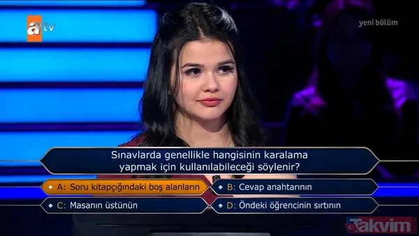 22 Ocak Kim Milyoner Olmak İster son bölüm izle! Ters köşe oldu! 100 bin TL’lik pişmanlık ekrana kilitledi! Herkesi şaşkına çevirdi - 16