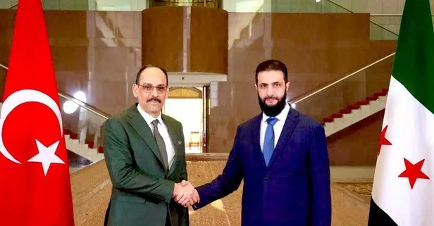 MİT Başkanı İbrahim Kalın Şam’da | Suriye lideri Ahmed Şara ile bir araya geldi