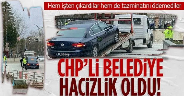 CHP’li Kırşehir Belediyesi işten çıkardığı işçinin tazminatını ödemeyince makam aracı haczedildi