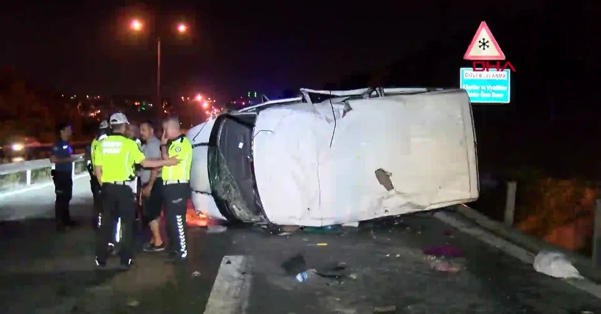 Kâğıthane'de korkunç kaza: 2'si ağır 3 yaralı
