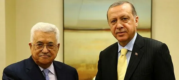 Cumhurbaşkanı Erdoğan Mahmud Abbas ile görüştü