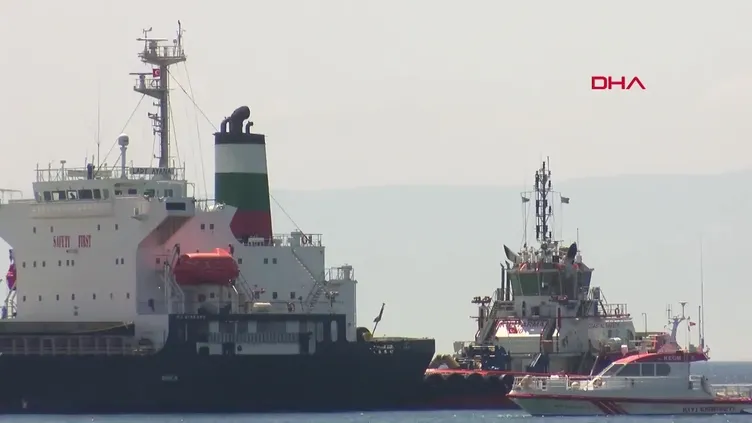 İstanbul-Bakırköy’de karaya oturan gemi için kurtarma çalışmaları devam ediyor
