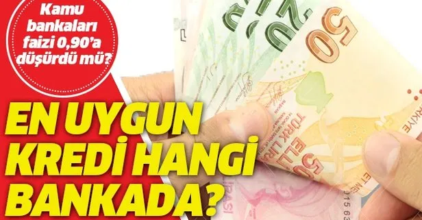 Ziraat bankası, Halkbank ve Vakıfbank faizi 0,90 yaptı mı?
