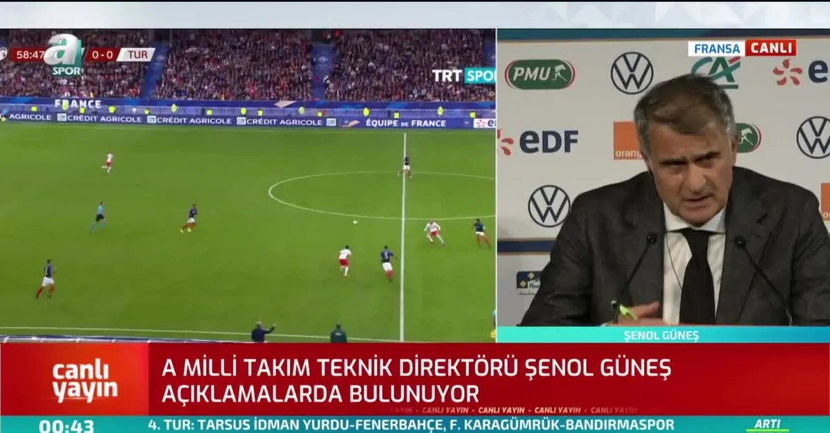 Şenol Güneş'ten Fransız muhabire tarihi ayar!