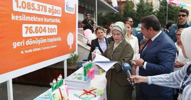Emine Erdoğan öğrencileri sevindirdi