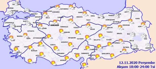 HAVA DURUMU | Meteorolojiden o illere sağanak uyarısı | 12 Kasım İstanbul'da hava nasıl olacak?-4