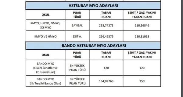 Msu On Basvuru Tercih Sonuclari Sorgula 2020 Msu Taban Puanlari Kac Harp Okullari Myo Takvim