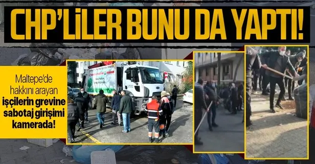 SON DAKİKA: Maltepe’de çöp toplama kavgası! CHP’li İBB ekipleri ile grevdeki işçiler arasında tartışma çıktı