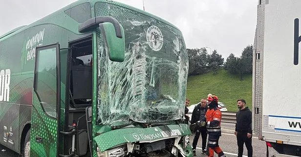 Son dakika: Konyaspor U-19 otobüsü TEM’de kaza yaptı: 3 yaralı