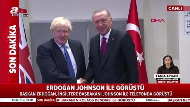 Başkan Erdoğan, Birleşik Krallık Başbakanı Boris Johnson ile görüştü