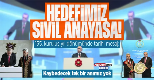 Başkan Erdoğan'dan Danıştay'ın 155. Kuruluş Yıl Dönümü töreninde önemli açıklamalar