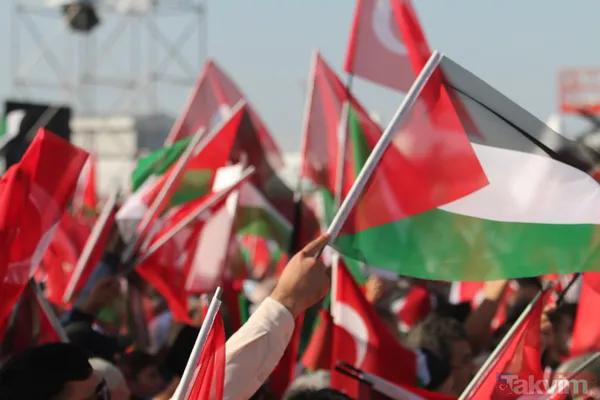 BÜYÜK FİLİSTİN MİTİNGİ! 7'den 70'e milyonlarca vatandaş Atatürk Havalimanı'na akın etti! - 30