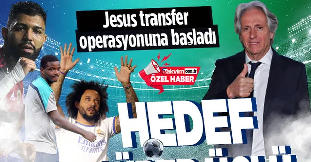 Fenerbahçe'de Jorge Jesus transfer operasyonuna başladı! Marcelo, Carvalho, Gabigol...