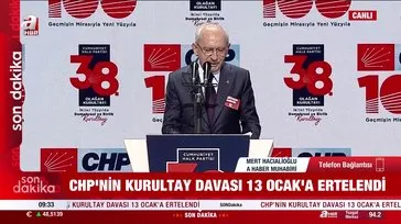 CHP’nin kurultay davası 13 Ocak’a ertelendi