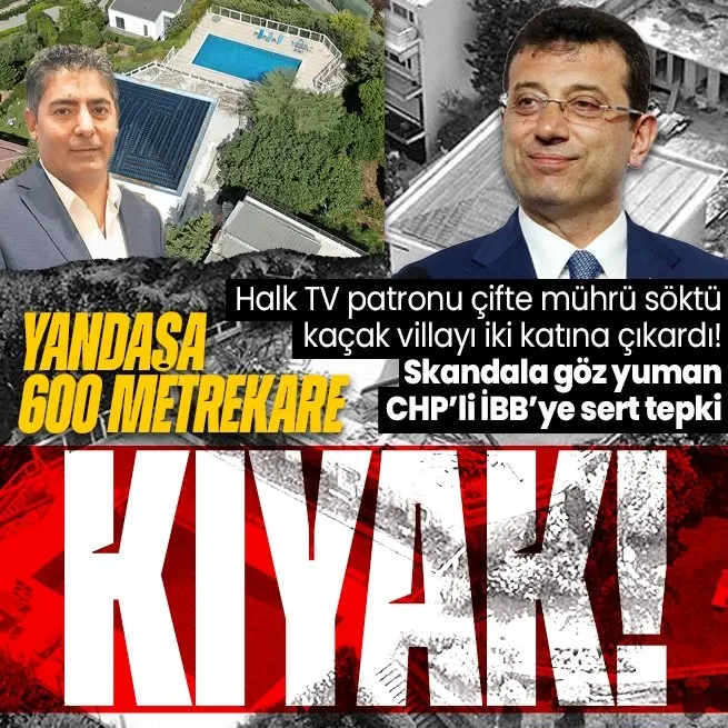 CHPli İBB Başkanı Ekrem İmamoğlu Halk Tvnin patronuna göz yumdu mahalleli isyan etti: Biz çivi çakamıyoruz villa iki katına çıktı