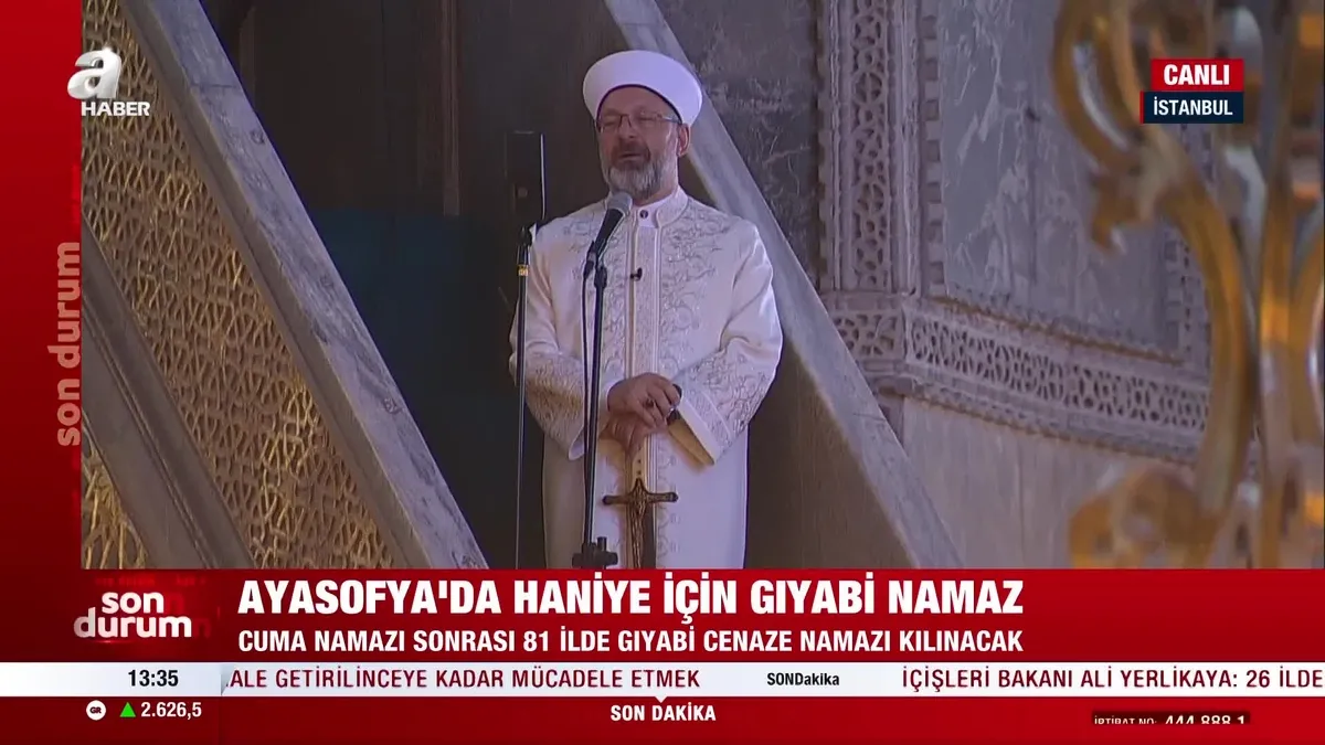 Cuma hutbesinde İslam alemine cağrı!