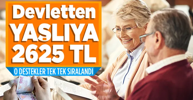 Yaşlılara devlet desteği sürüyor: 65 yaş aylığı ile ayda 2 bin 625 TL