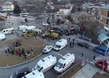 Son dakika: Elazığ Gezin köyünde depremde yıkılan binalar havadan görüntülendi