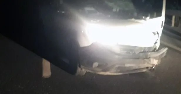 Kaza yapan sürücü aracını terkedip kaçtı