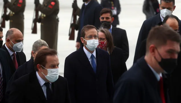 İsrail Cumhurbaşkanı Isaac Herzog Ankara'da