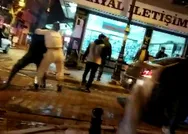 İstanbulda yol verme tartışması kavgaya döndü! Araçtan inen kadın İETT otobüsünü yumrukladı