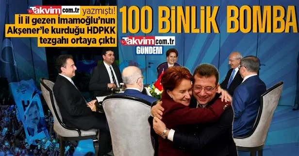 Adaylık için il il gezen Ekrem İmamoğlu ve Meral Akşener’in HDP planı: 100 bin imza ile bağımsız aday bombası!