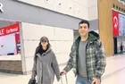 Murat Yıldırım ve eşi İman Elbani Erzurum dönüşü havalimanında görüntülendi!