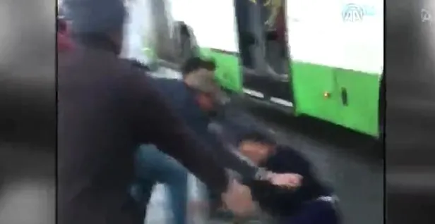 Kayseri'de inanılmaz anlar! 'Otobüs kayarak geliyor, arabadan in'-2