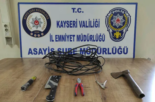 100 bin TL değerinde kablo çaldı, tutuklandı