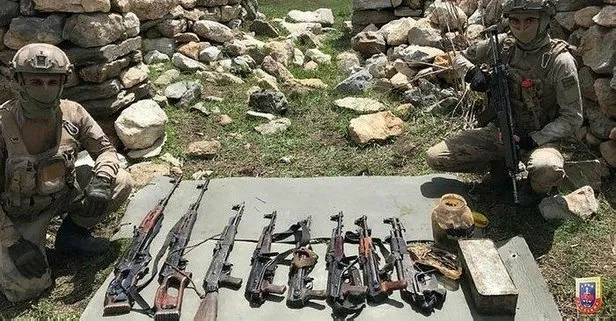 Son dakika: Faraşin kırsalında PKK’lı teröristlere ait silah ve mühimmat ele geçirildi