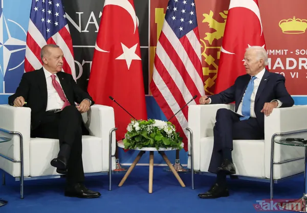 Madrid'de Türkiye - ABD zirvesi! Başkan Recep Tayyip Erdoğan, ABD Başkanı Joe Biden ile bir araya geldi - 6