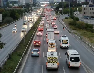 İstanbul’da yağmur sonrası trafik çilesi!
