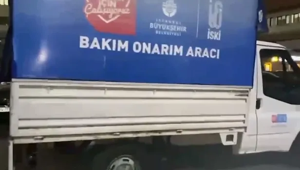 İSKİ aracıyla uyuşturucu sevkiyatı! İBB'nin skandallarına bir yenisi daha eklendi! İşte skandal görüntüler