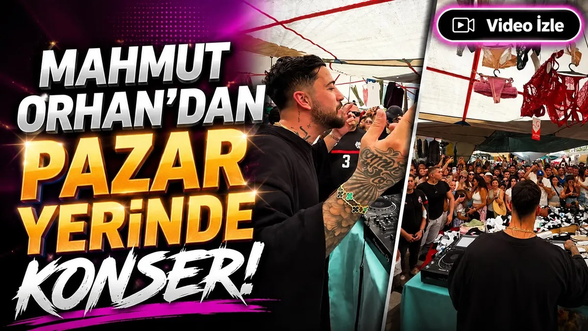 Mahmut Orhan’dan pazar yerinde konser!