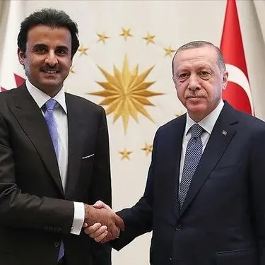 Başkan Erdoğan, Katar Emiri Şeyh Temim bin Hamed Al Sani ile görüştü