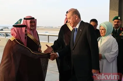 Körfez çıkarması! Başkan Erdoğan ilk durağı olan Suudi Arabistan’a geldi | İşte ilk kareler...