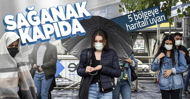 Hava durumu son dakika: 5 bölgede sağanak yağış var! Meteoroloji'den haritalı uyarı