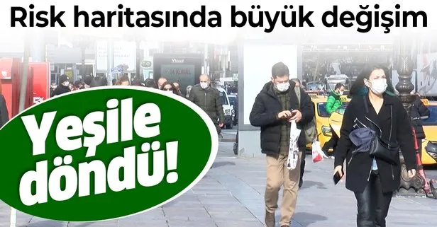SON DAKİKA: Kısıtlamalar sonrası Ankara’da Kovid-19 risk haritası yeşile döndü