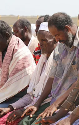 Etiyopya'da eller Erdoğan ve Mehmetçik için semaya kalktı