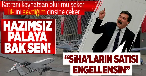 CHP yandaşı Halk TV yayınında TİP'li Erkan Baş'ın hazımsızlığı tuttu: SİHA'ların satışı engellensin