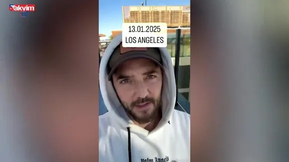 Gökhan Özen Los Angeles'tan paylaştı: Yangın yok!